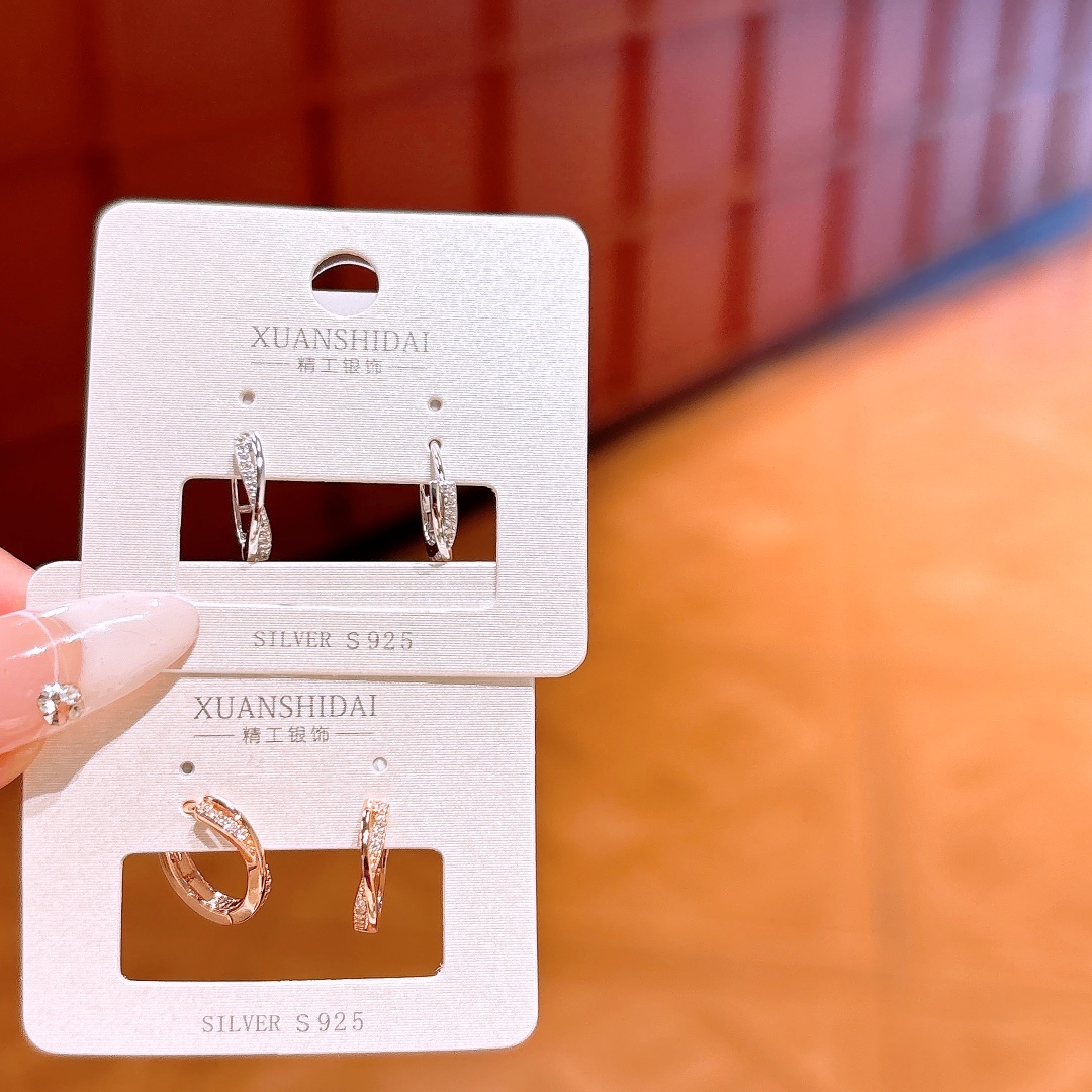 Solid Silver Ear Cuffs French Wedding Favor Gold