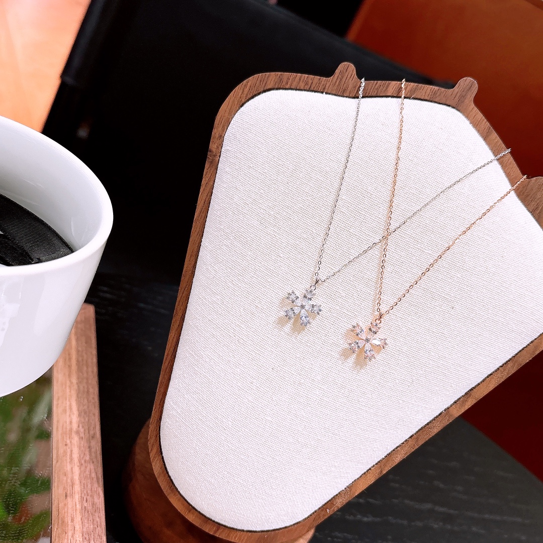 Solid Silver Earrings & Necklace Set Minimalist Christmas Gold