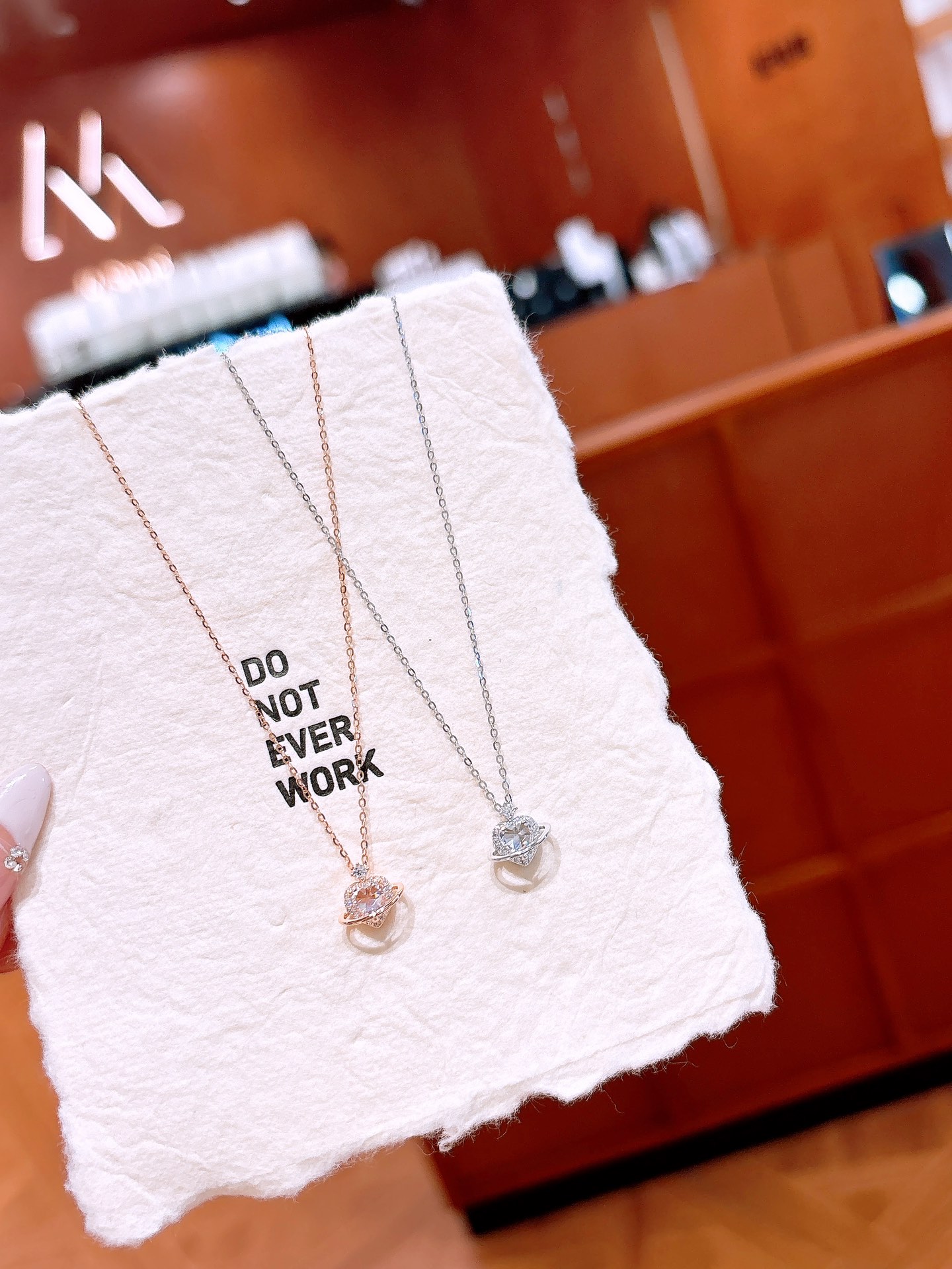 Hypoallergenic Silver Necklace Dainty Office Silver