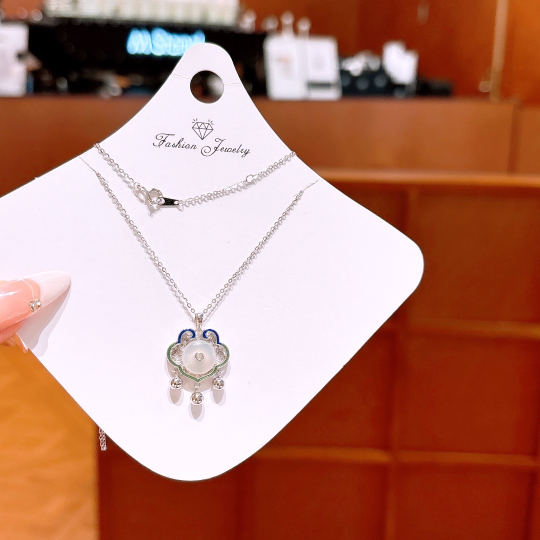 ロマンチック高品質シルバーネックレスゴールド 先生の日