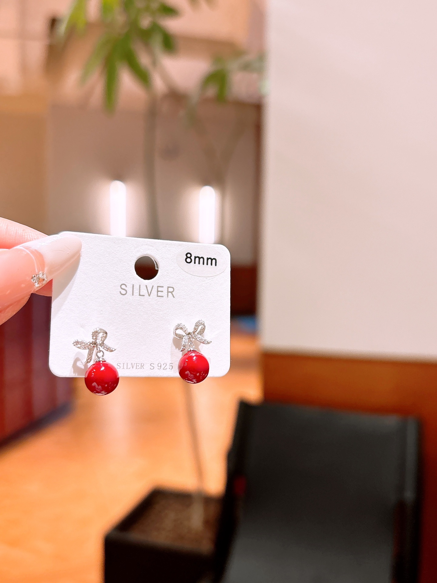 Nickel Free Silver Earrings Chic Christmas Silver