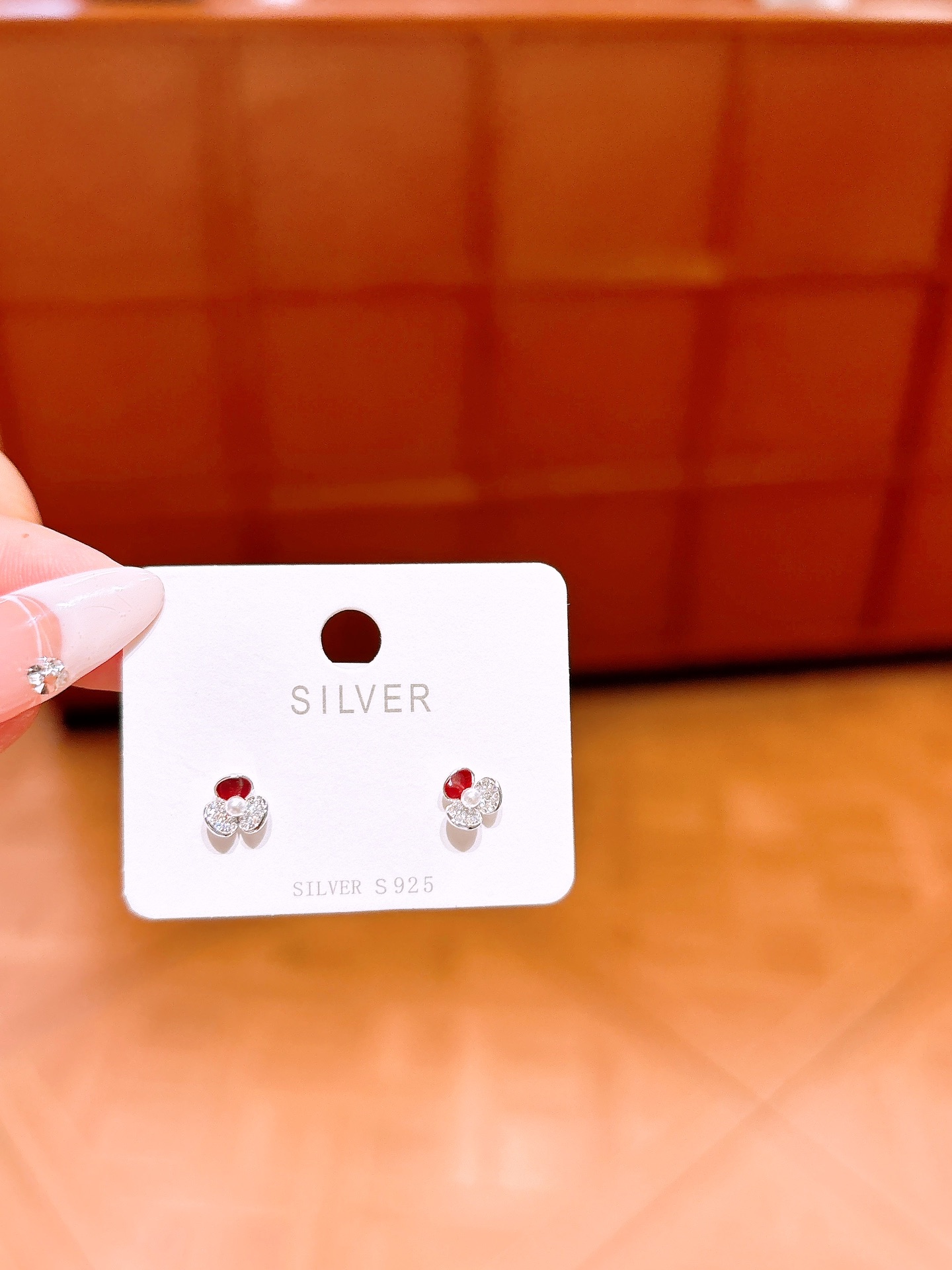 Low Allergy Silver Earrings Light Luxury Valentine's Day Silver