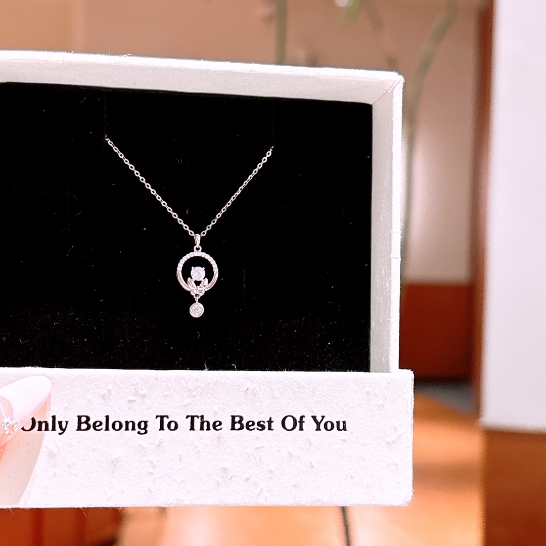 Solid Silver Necklace Premium Travel Gold