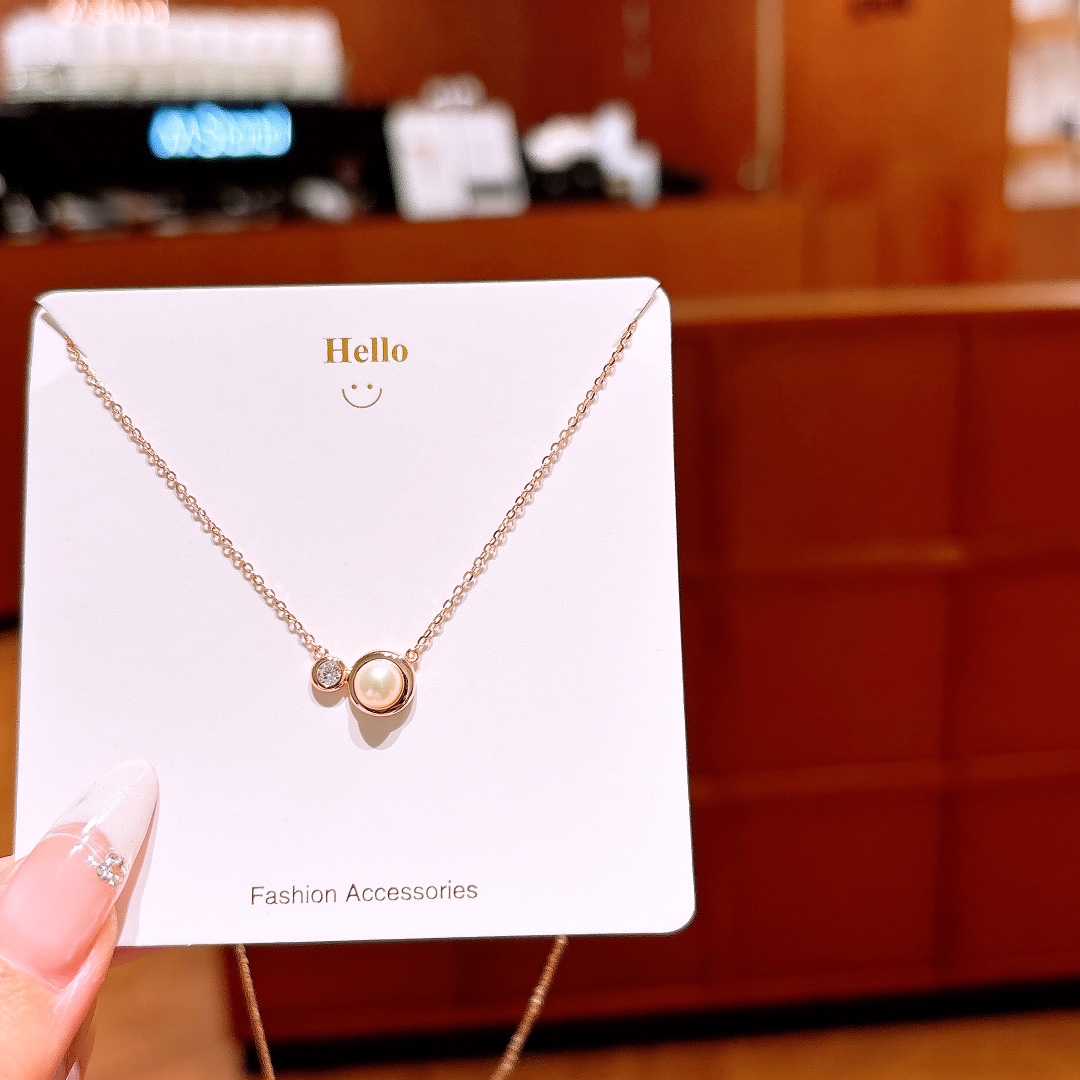 繊細低アレルギー銀ネックレスシルバー 新年