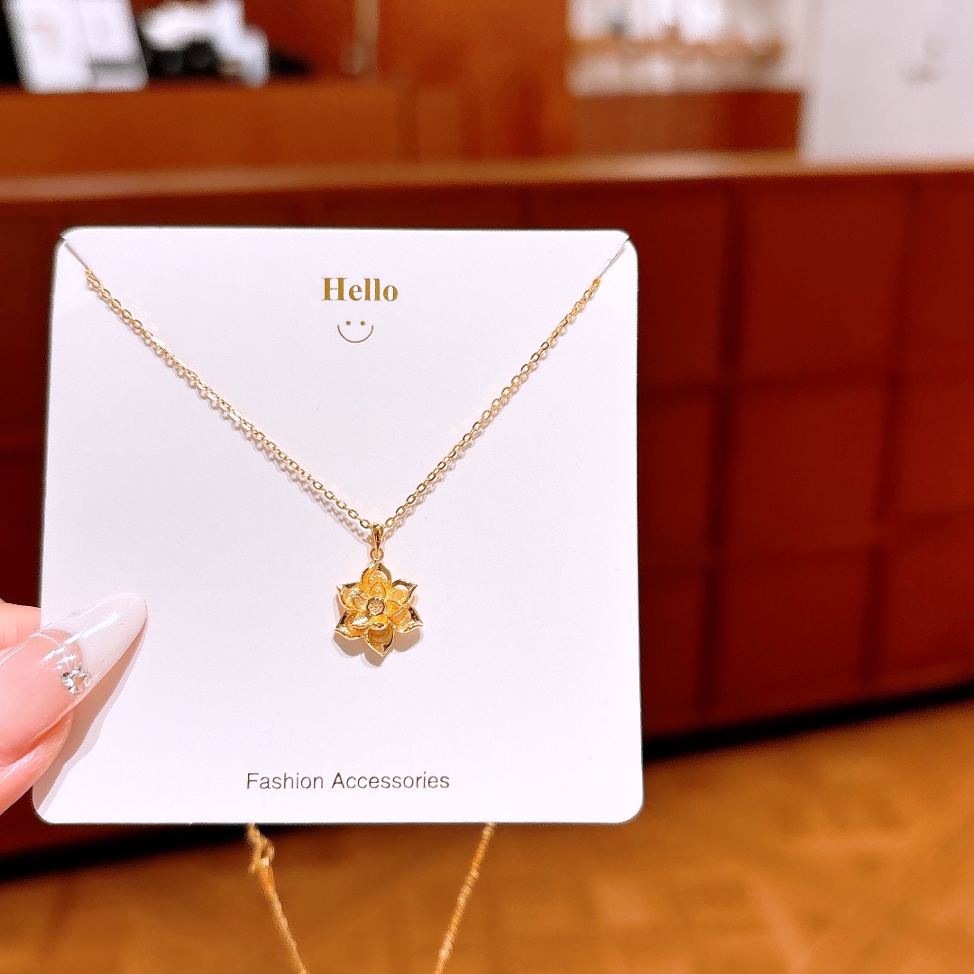 Nickel Free Silver Necklace Girly New Year Gold