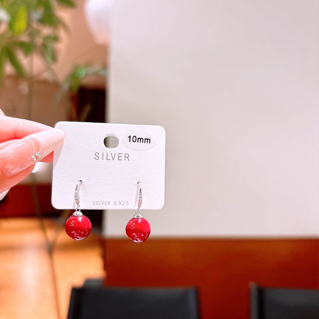 精巧S925スターリングシルバードロップ＆スレッドイヤリングゴールド 卒業