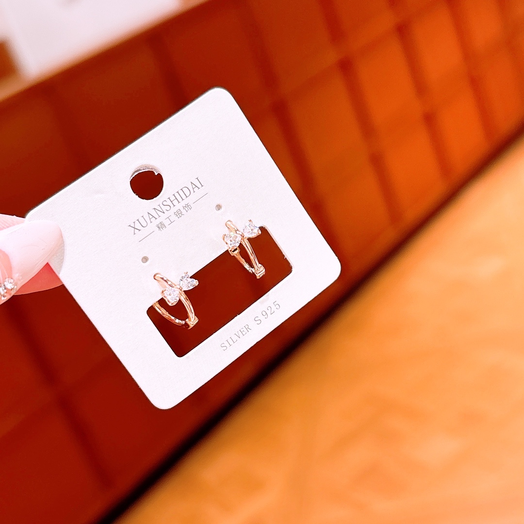 Low Allergy Silver Ear Cuffs Pure Wedding Favor Silver