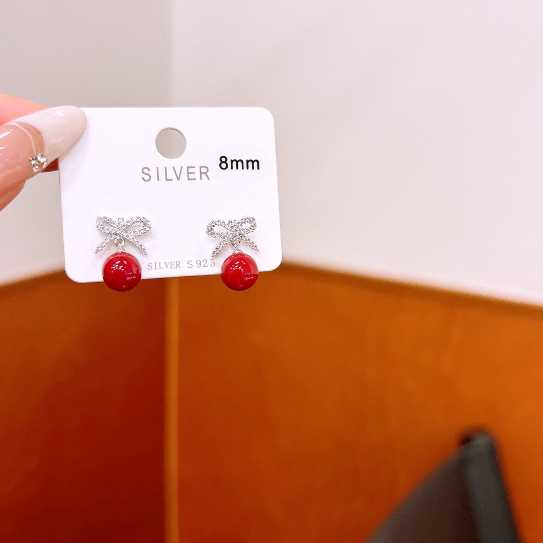 High Polish Silver Earrings Premium Annual Party Silver