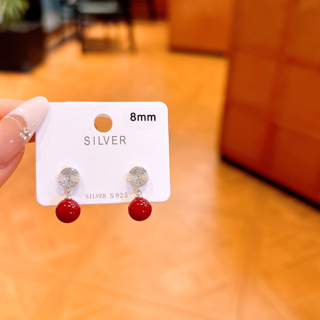 Hypoallergenes Silber Ohrringe Künstlerisch Arbeitsplatz Silber