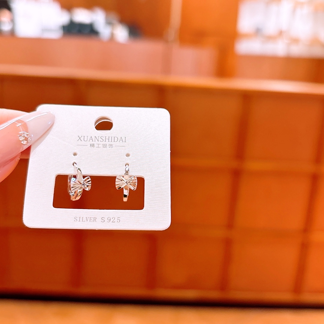 S925 Sterling Silver Ear Cuffs Forest Anniversary Gold