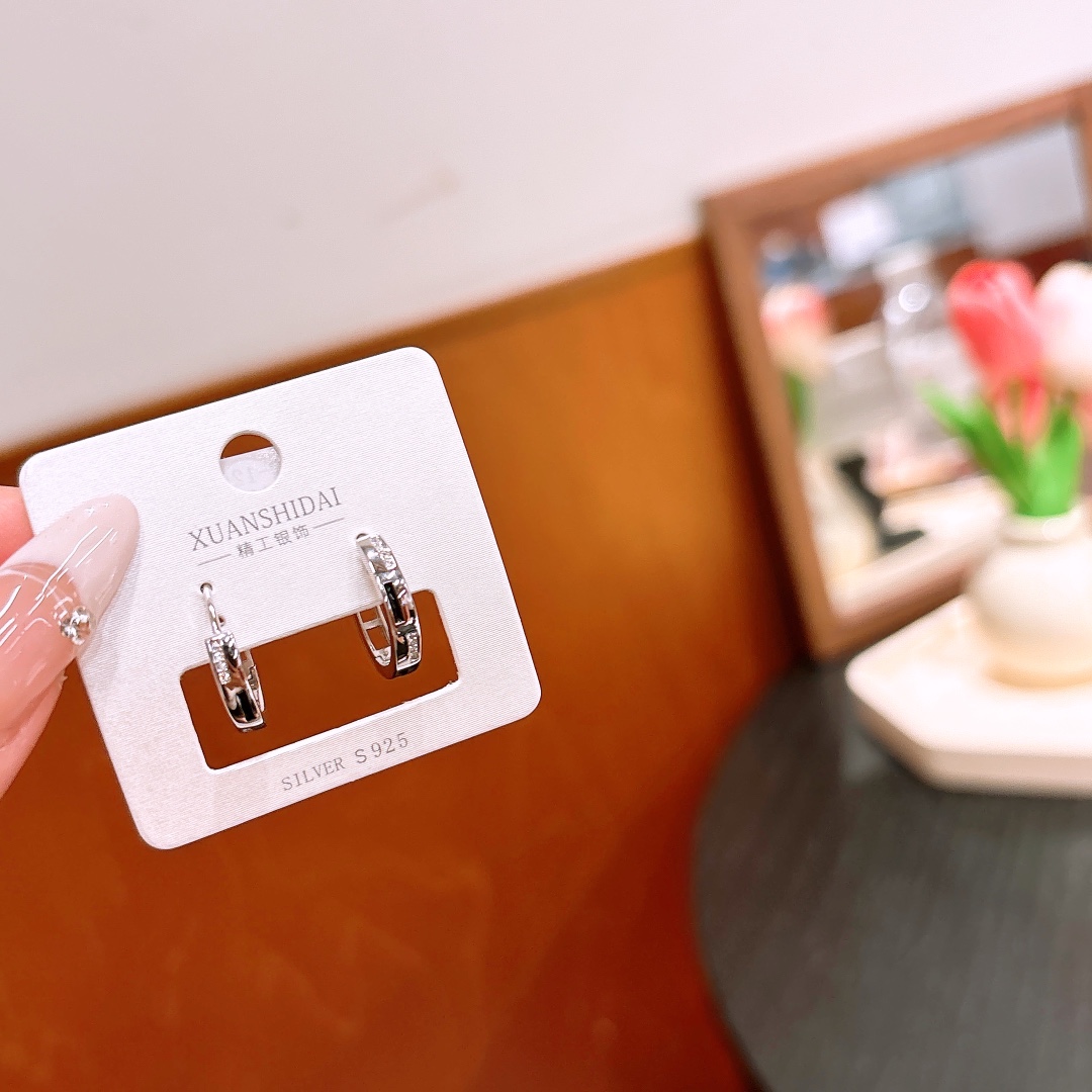 Solid Silver Ear Cuffs French New Year Silver