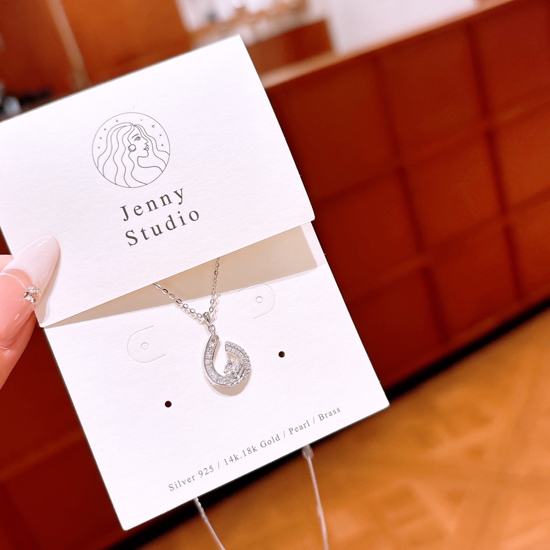 925 Silver Necklace Ethereal Workplace Gold