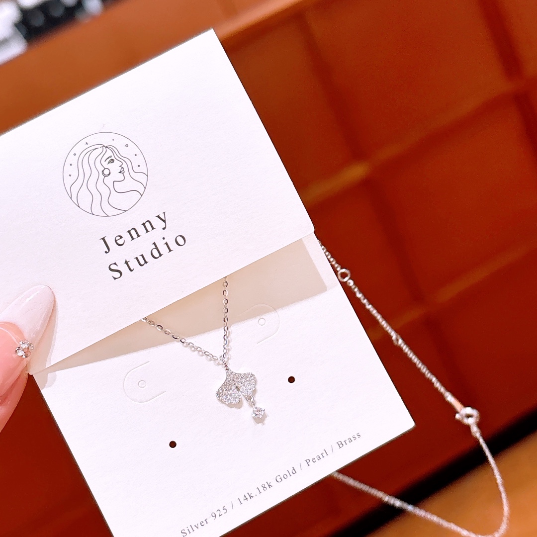 925 Silver Necklace Dainty Wedding Favor Gold