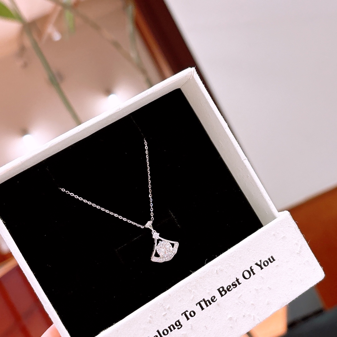 925 Silver Moissanite Necklace Minimalist Birthday Silver