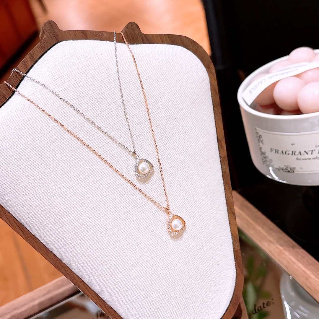 Hypoallergenic Silver Earrings & Necklace Set Artistic Birthday Silver