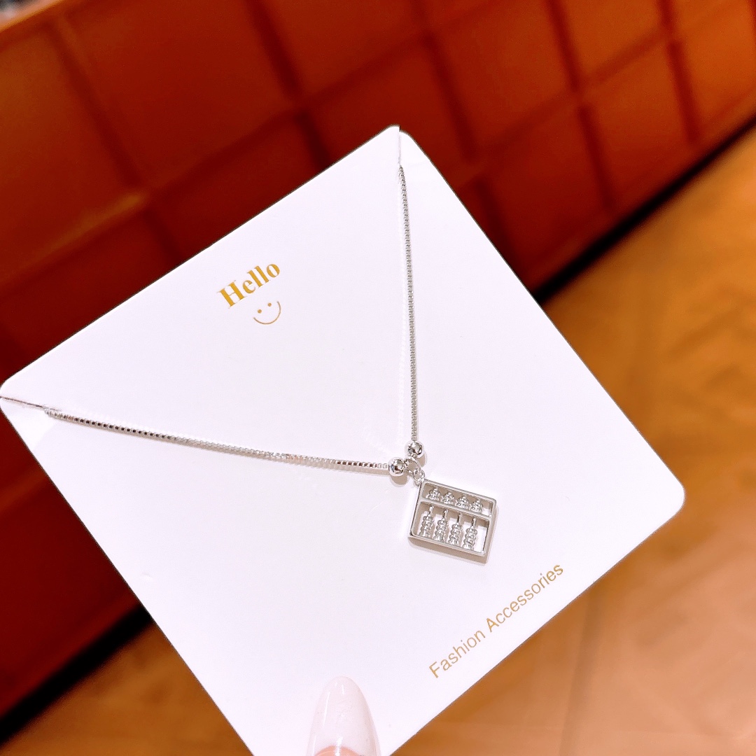 High Polish Silver Necklace Delicate Spring Festival Gold