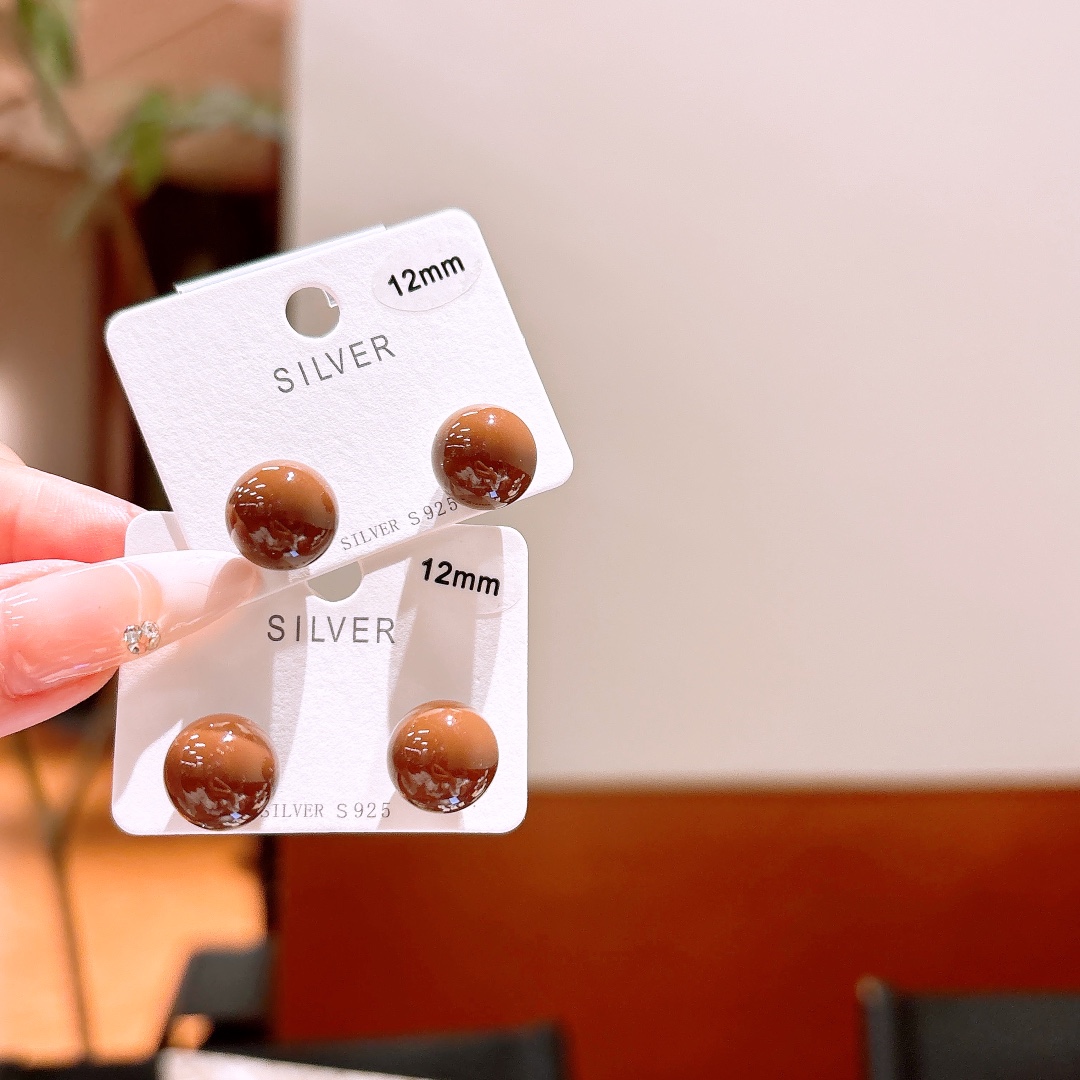 Solid Silver Earrings Sweet & Cool Self-love Gold