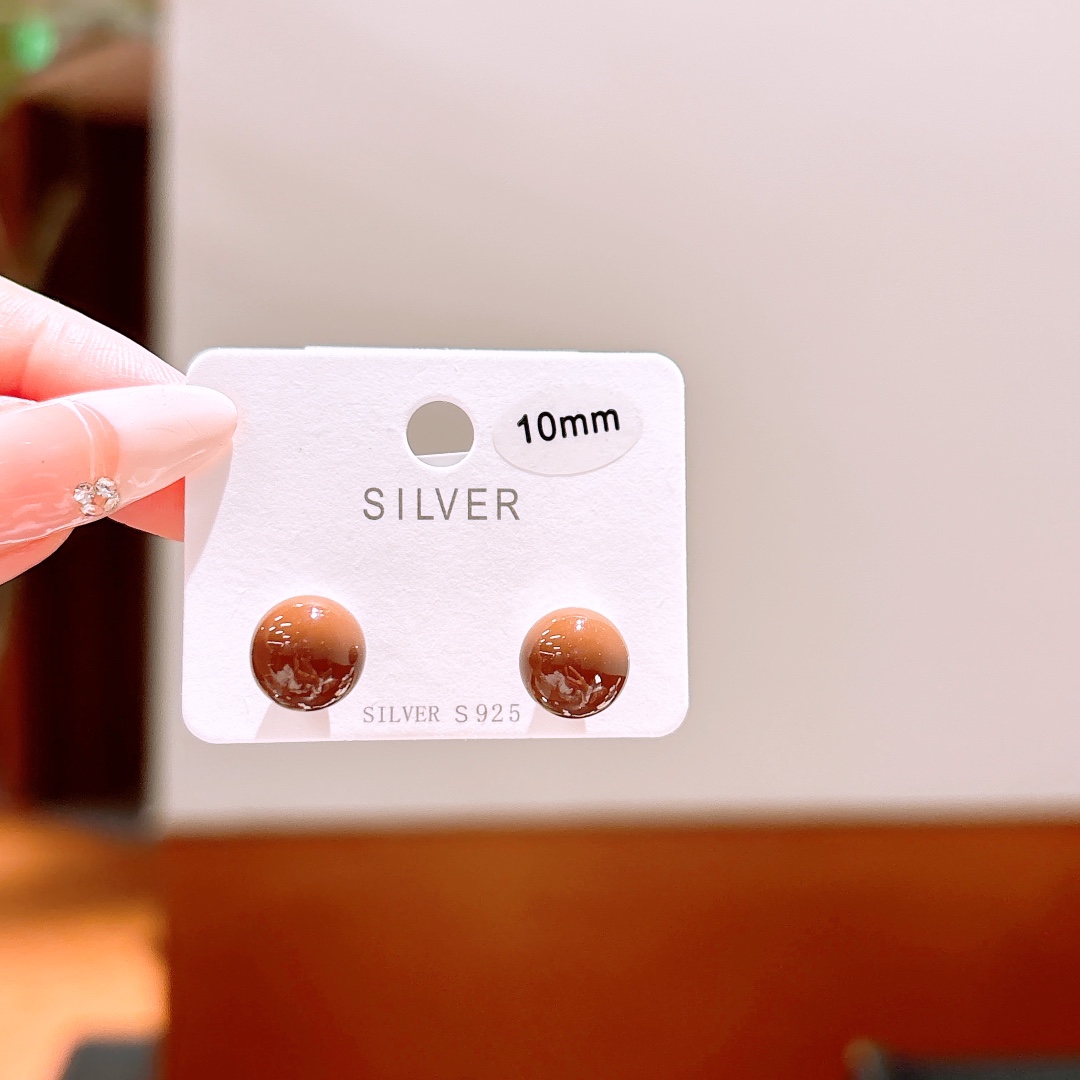 インスタ風ファインシルバーイヤリングゴールド パーティー