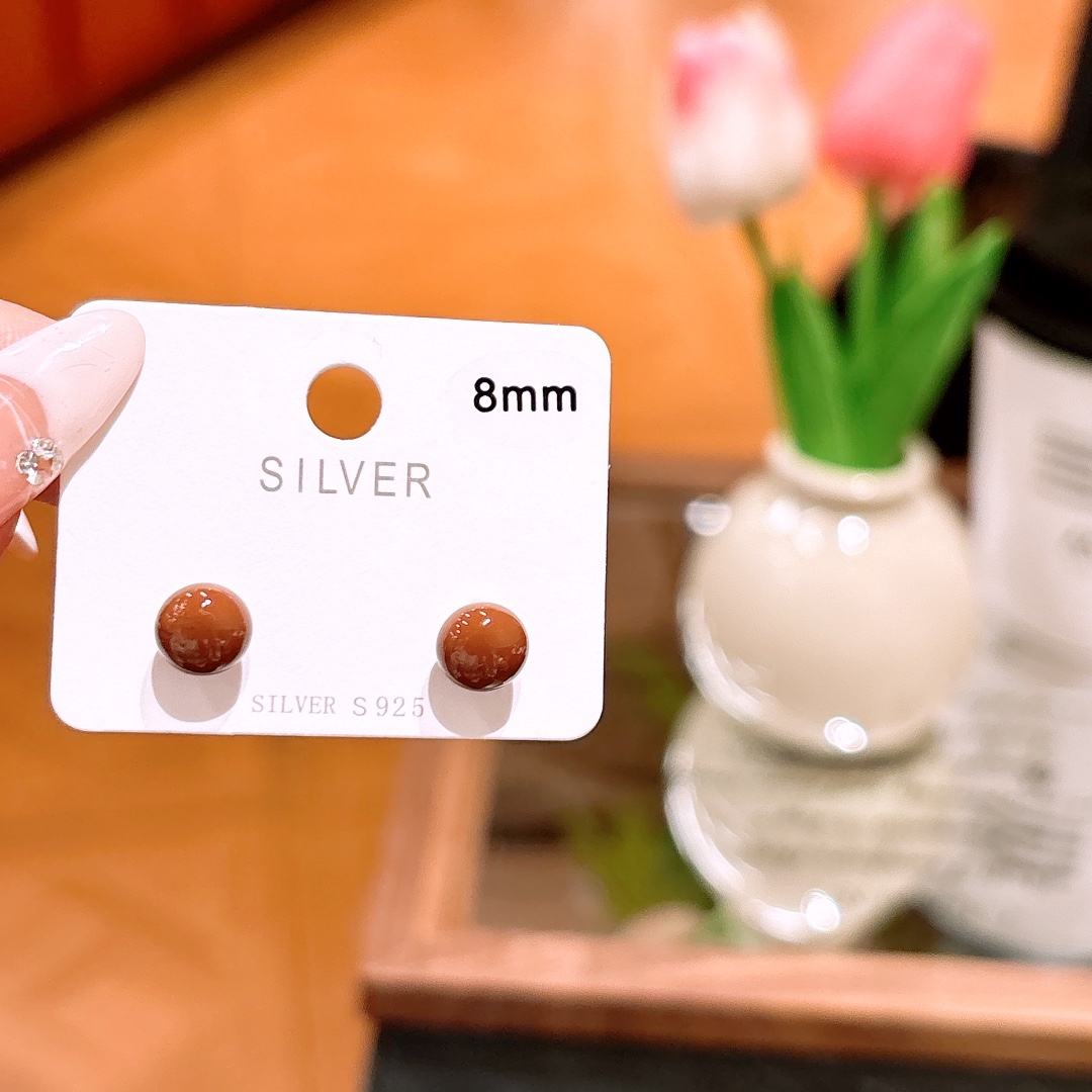 925 Silver Earrings Precision Graduation Gold