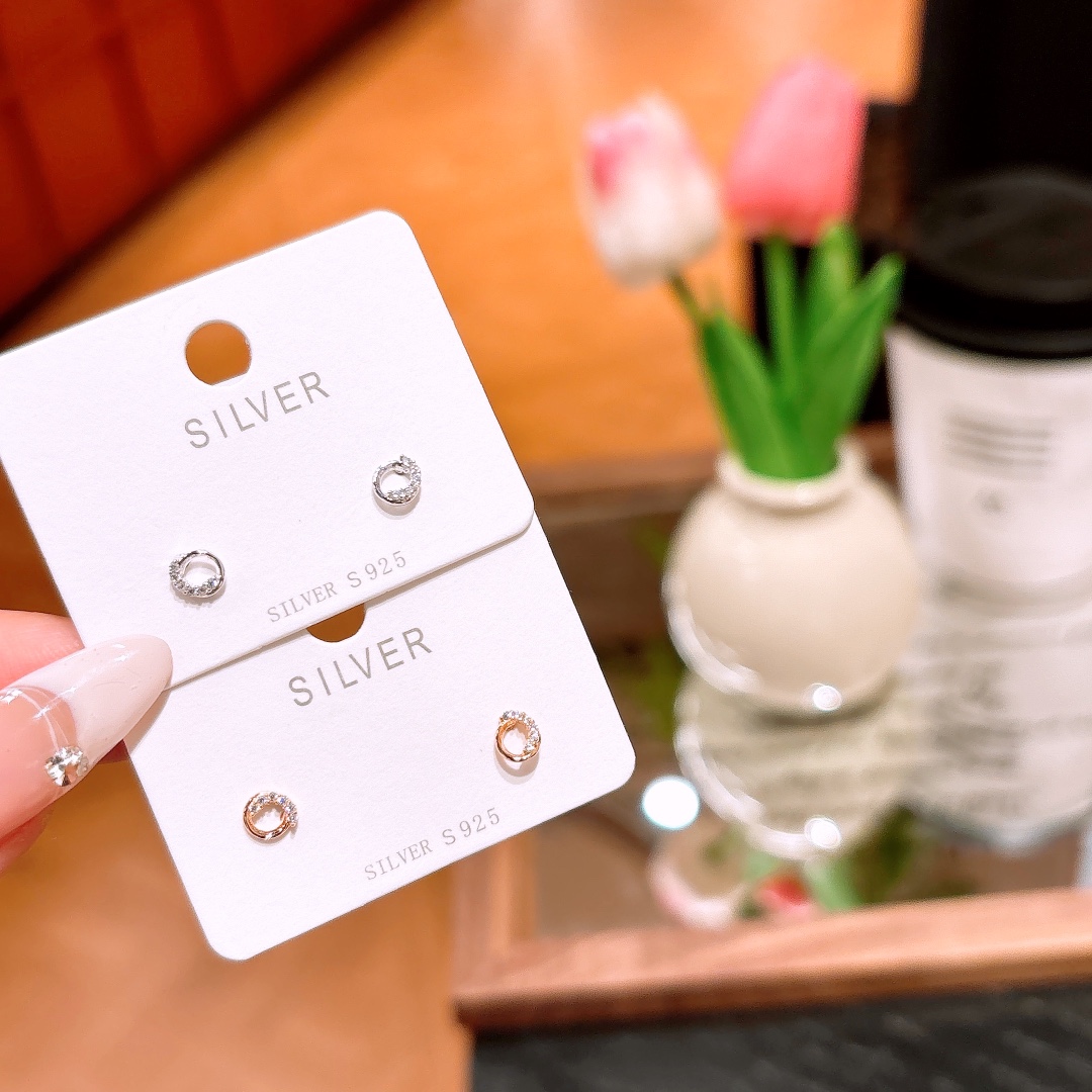 High Polish Silver Earrings Premium Graduation Silver