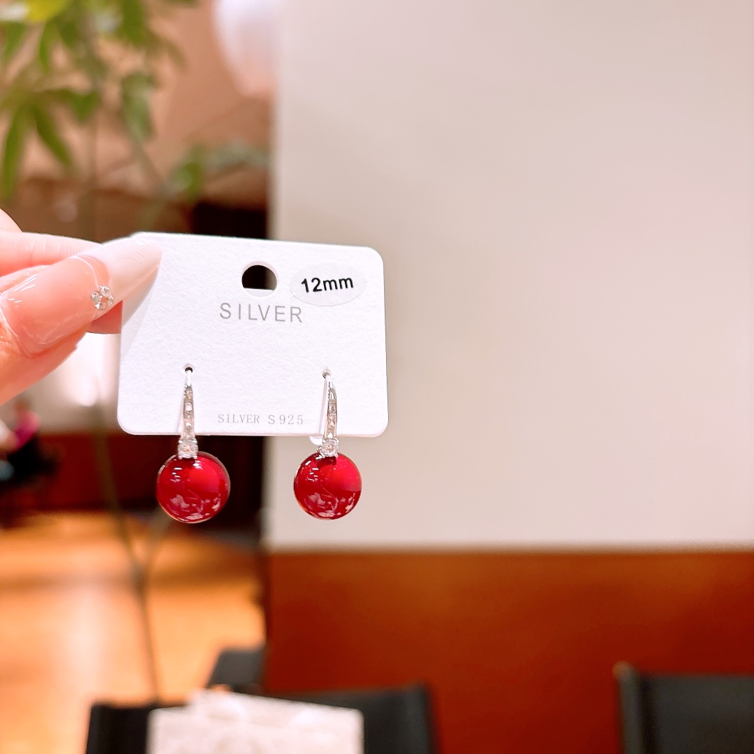 繊細高品質シルバードロップ＆スレッドイヤリングゴールド 誕生日