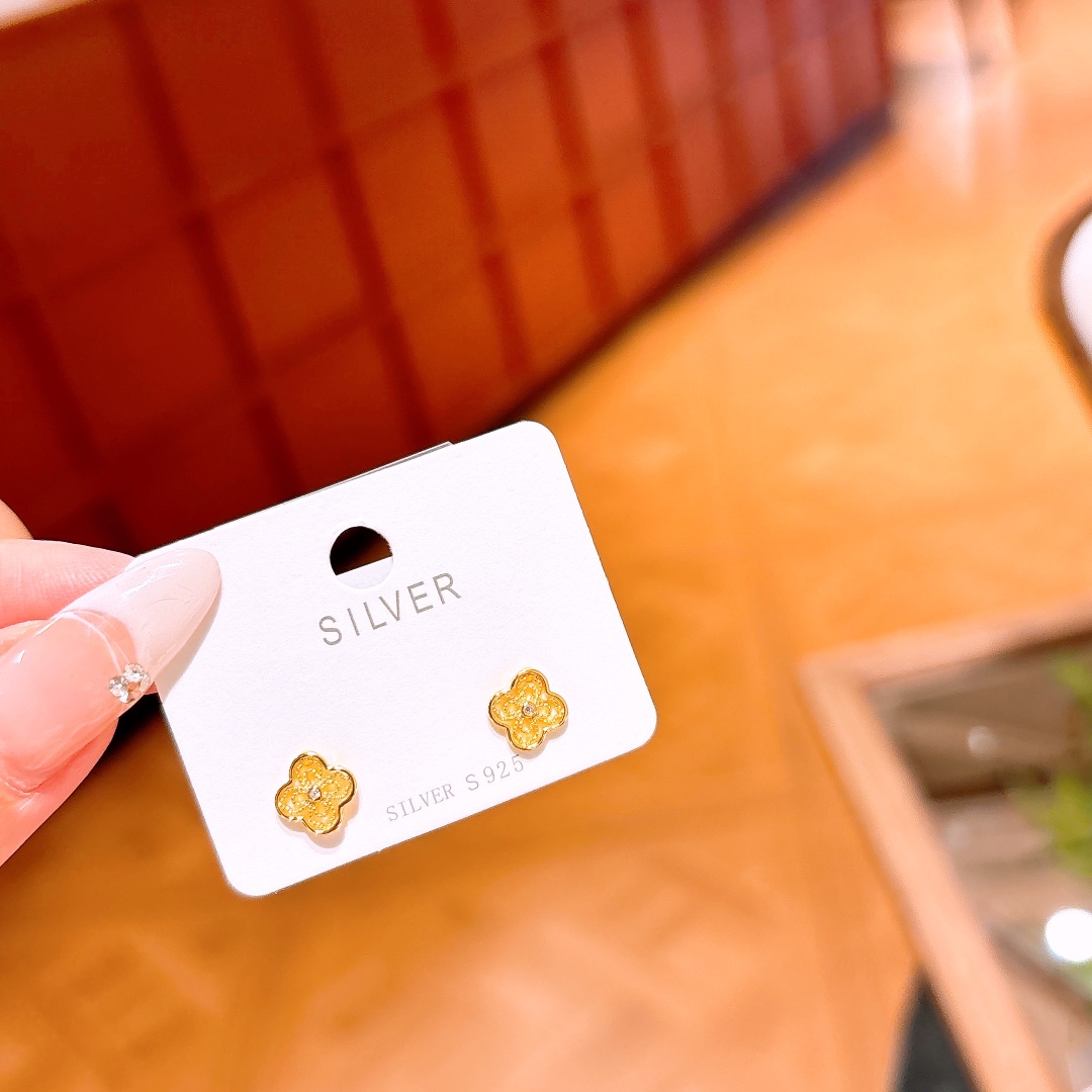 S925 Sterling Silver Earrings French Everyday Wear Silver