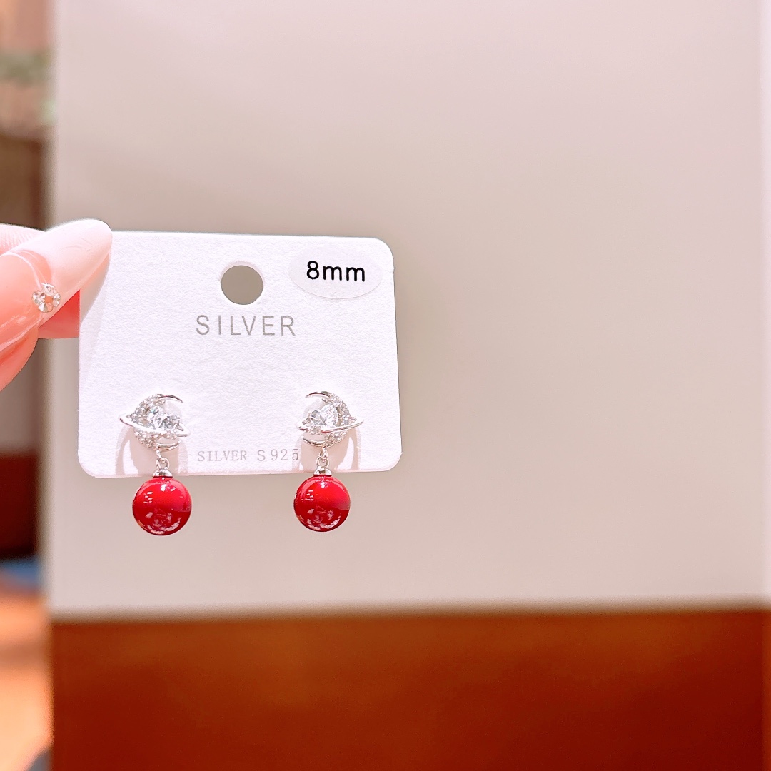 Hypoallergenic Silver Earrings Lively Christmas Gold