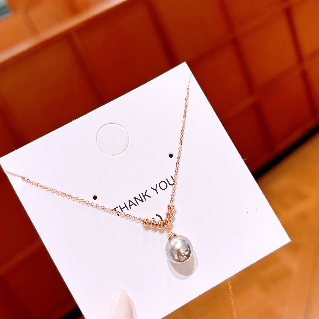 S925 Sterling Silver Necklace Girly Valentine's Day Gold