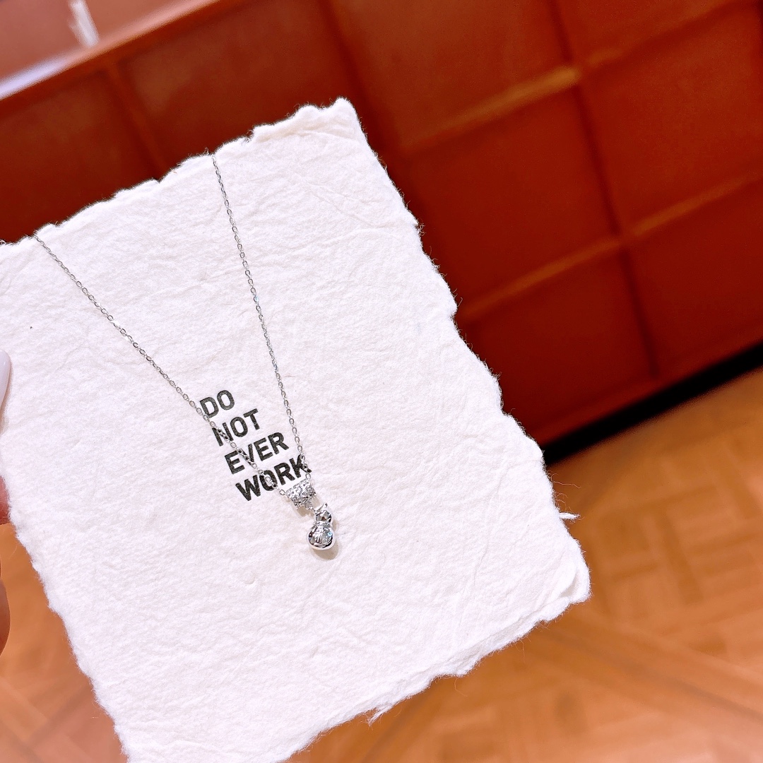 High Polish Silver Necklace Premium Annual Party Gold