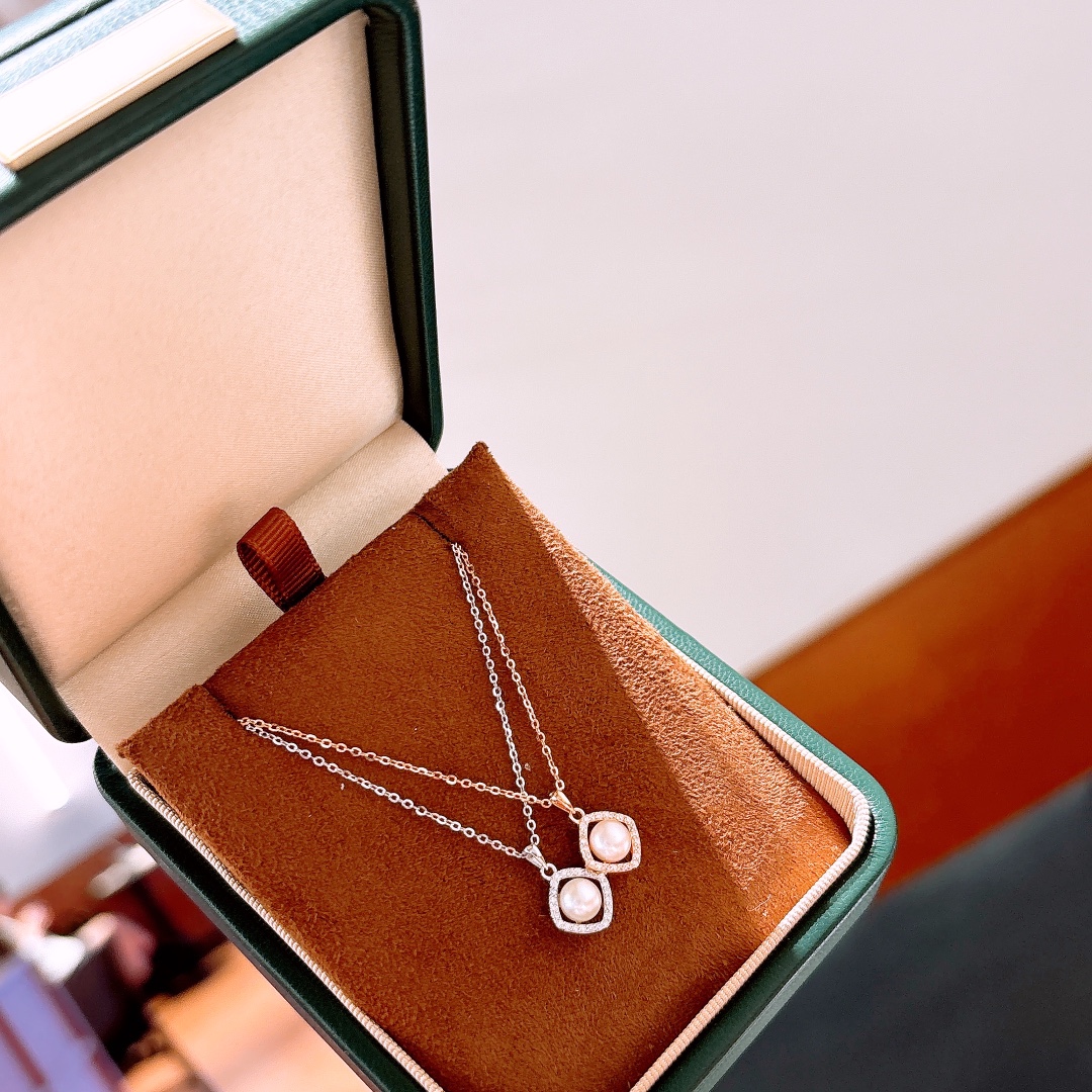 韓国風低アレルギー銀イヤリング＆ネックレスセットゴールド 新築祝い