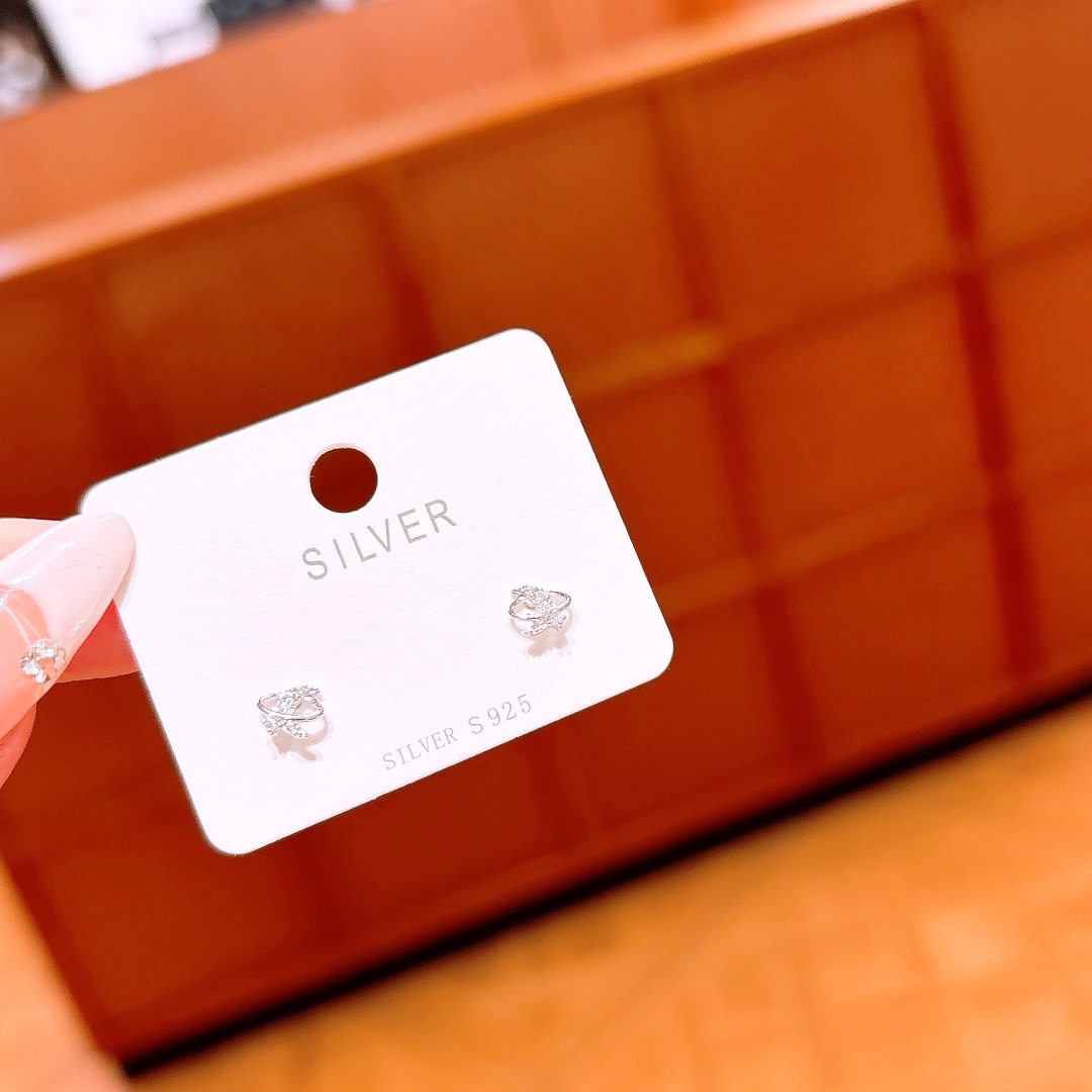 Solid Silver Earrings Dainty Banquet Gold