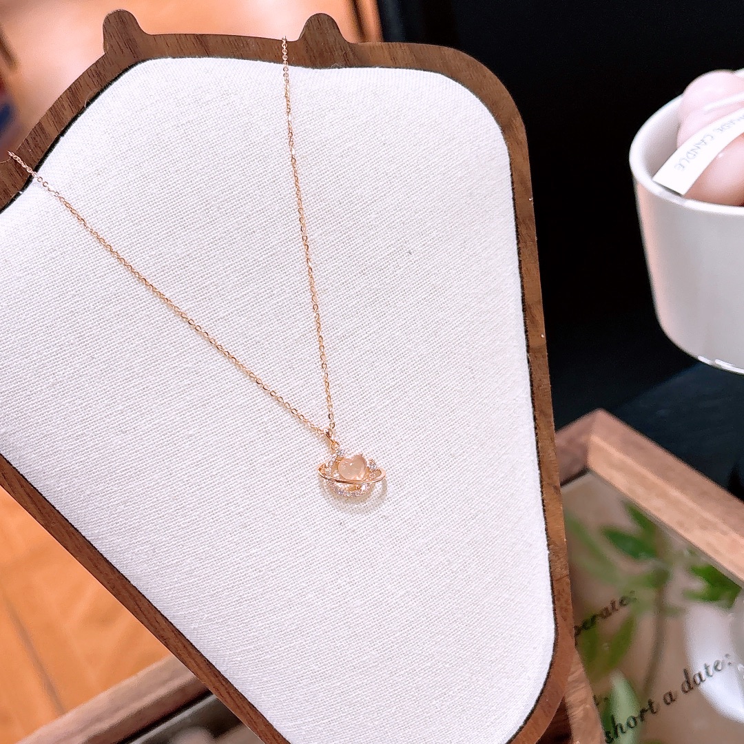 Fine Silver Necklace Girly Travel Gold