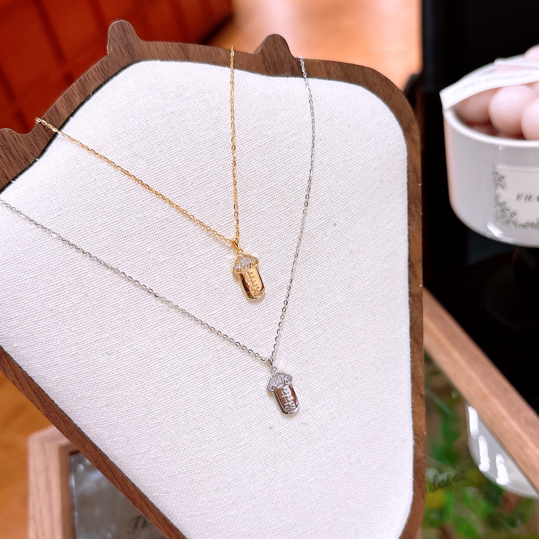 Feinsilber Kette Süß Geburtstag Silber