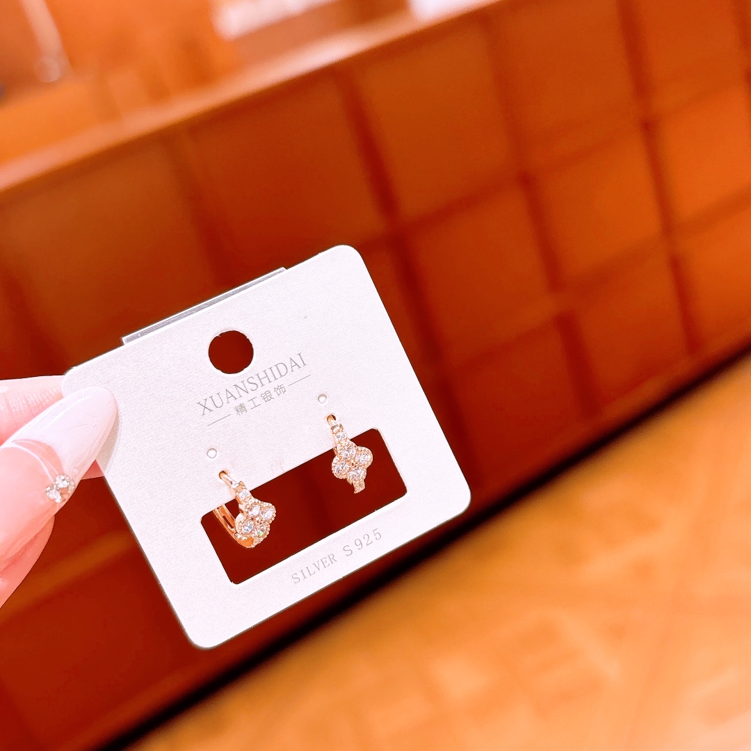 S925 Sterling Silver Ear Cuffs Pure New Year Silver