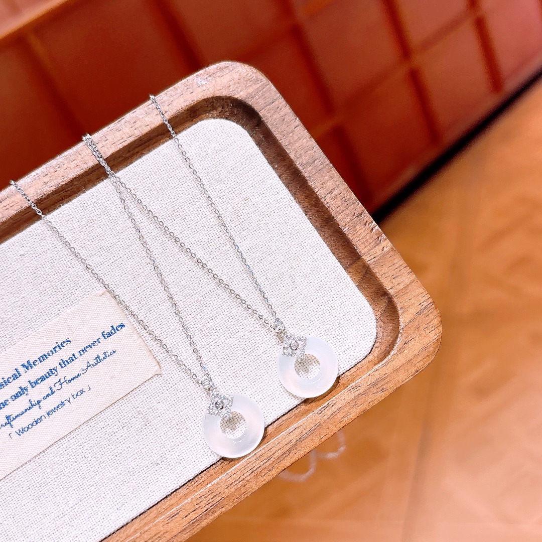 Low Allergy Silver Necklace Korean Style Wedding Silver