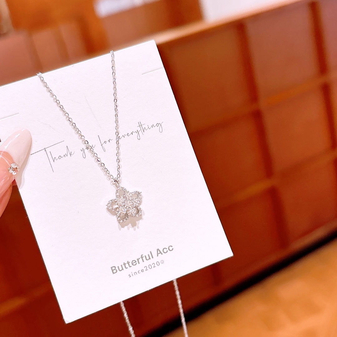 S925 Sterling Silver Moissanite Necklace Unique Date Night Gold