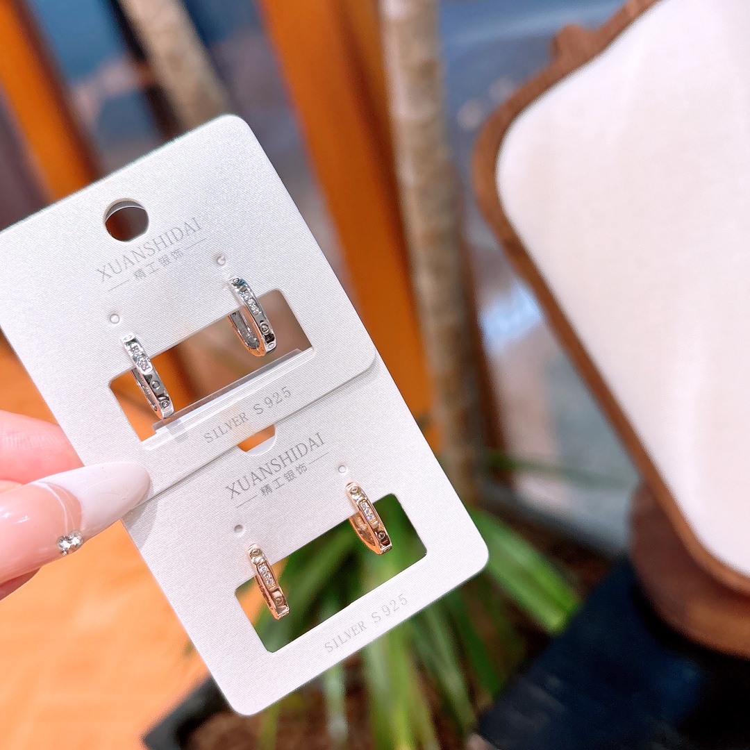 S925 Sterling Silver Ear Cuffs Fashion Workplace Silver