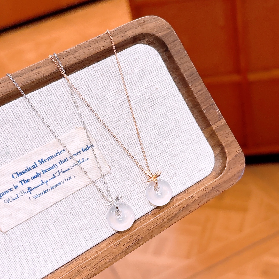 森ガールS925スターリングシルバーネックレスゴールド 新年