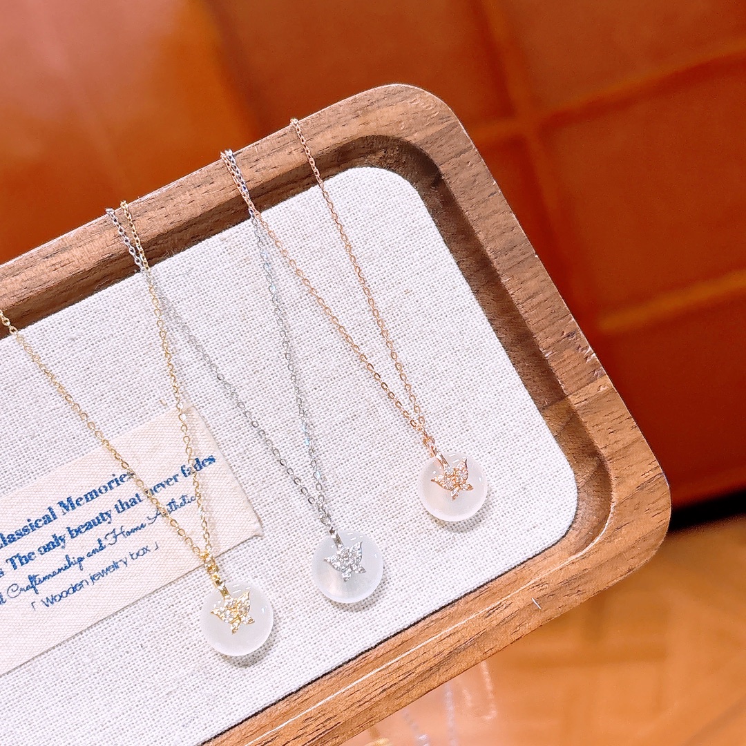 S925 Sterling Silver Necklace Dainty Proposal Silver