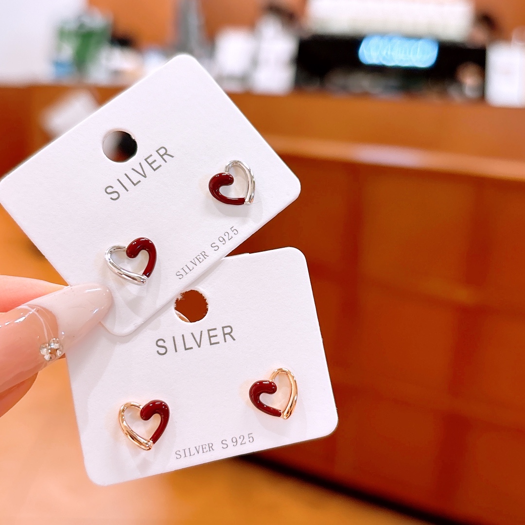 Solid Silver Earrings Premium Banquet Gold