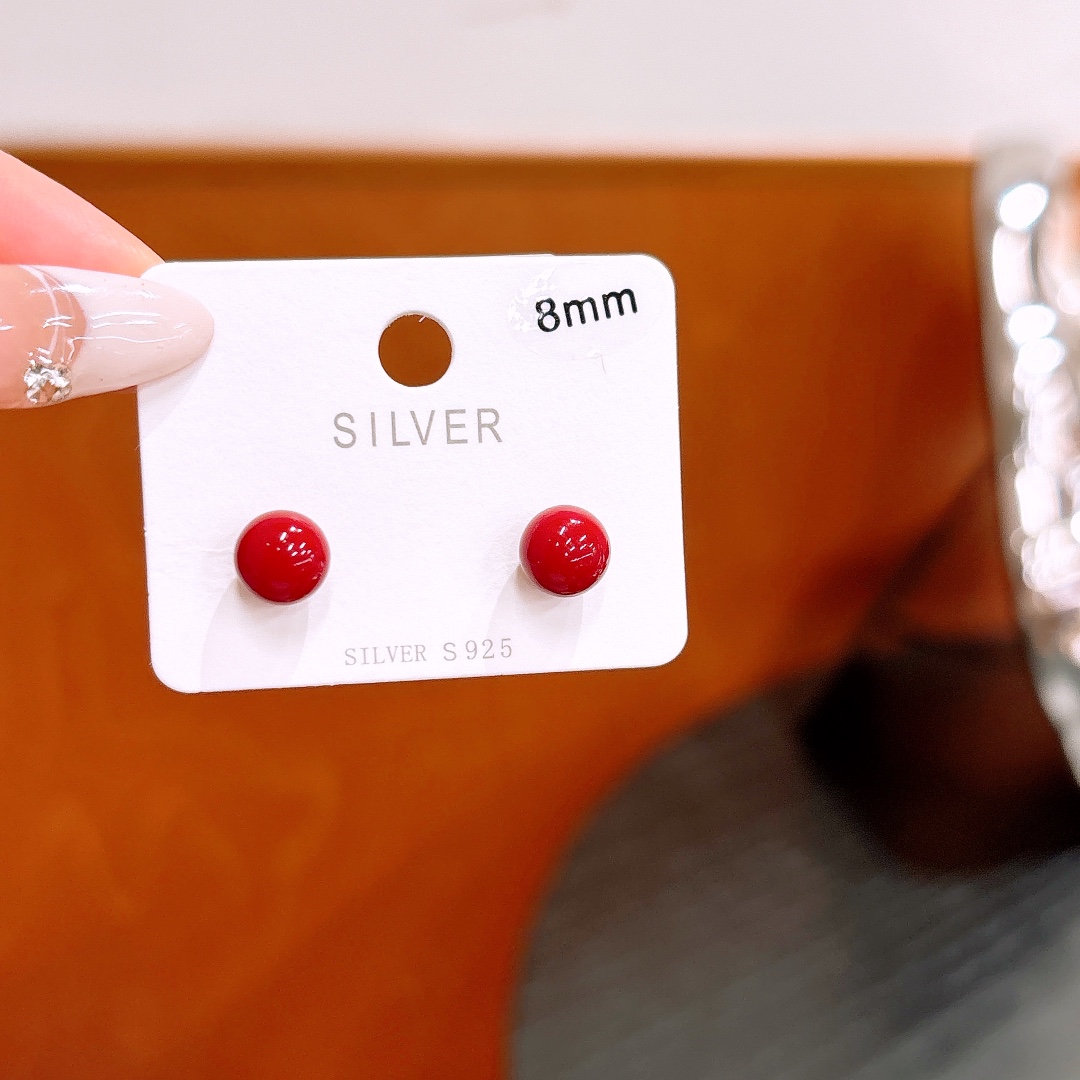 High Polish Silver Earrings French Annual Party Silver