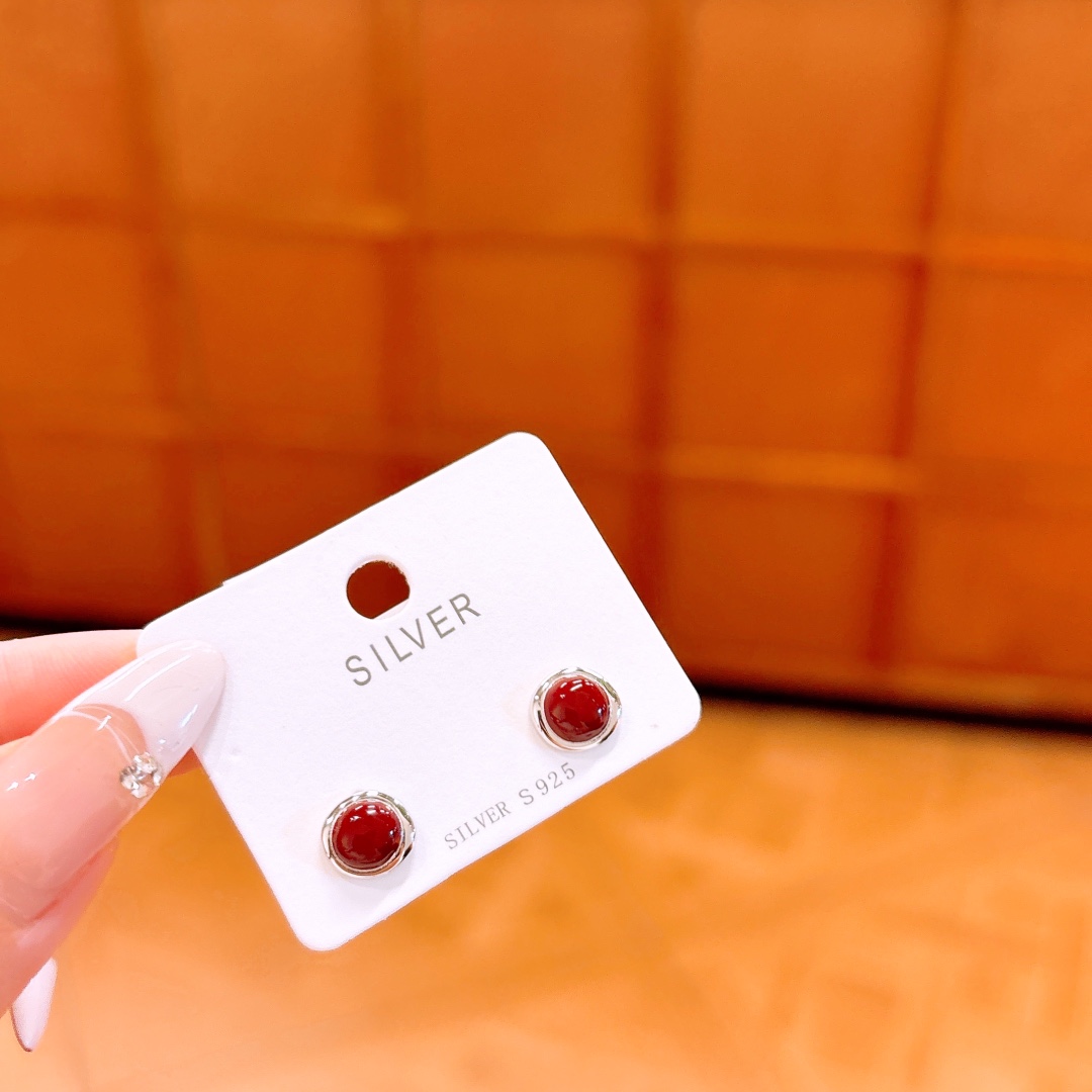 Hypoallergenes Silber Ohrringe Niedlich Abschluss Gold