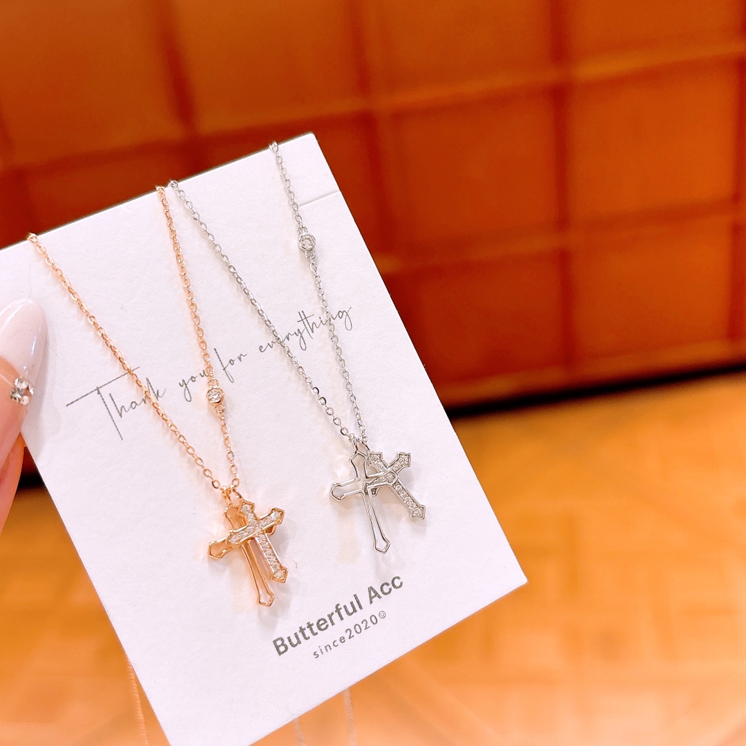 Low Allergy Silver Necklace French New Year Gold