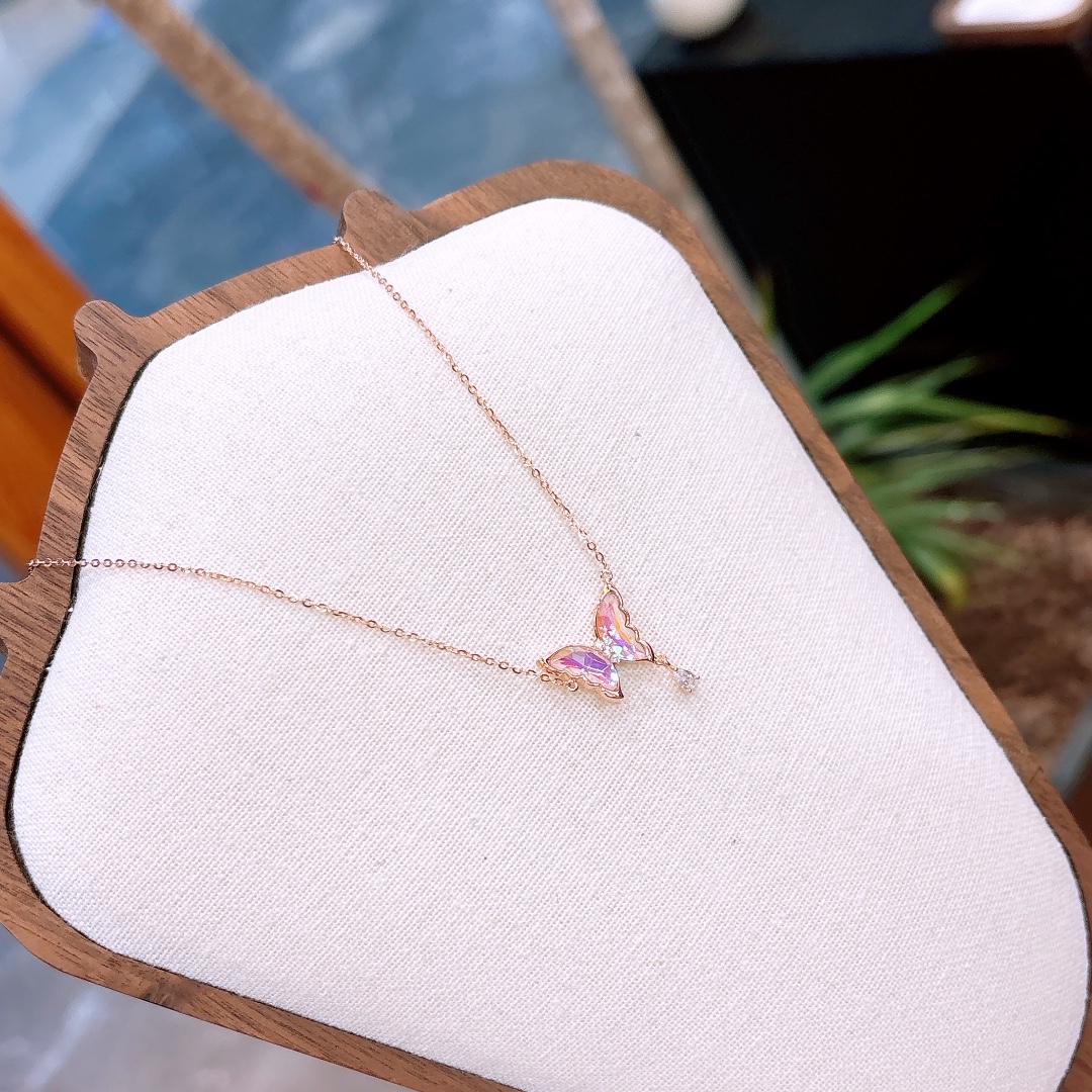 High Polish Silver Necklace Sweet Party Silver