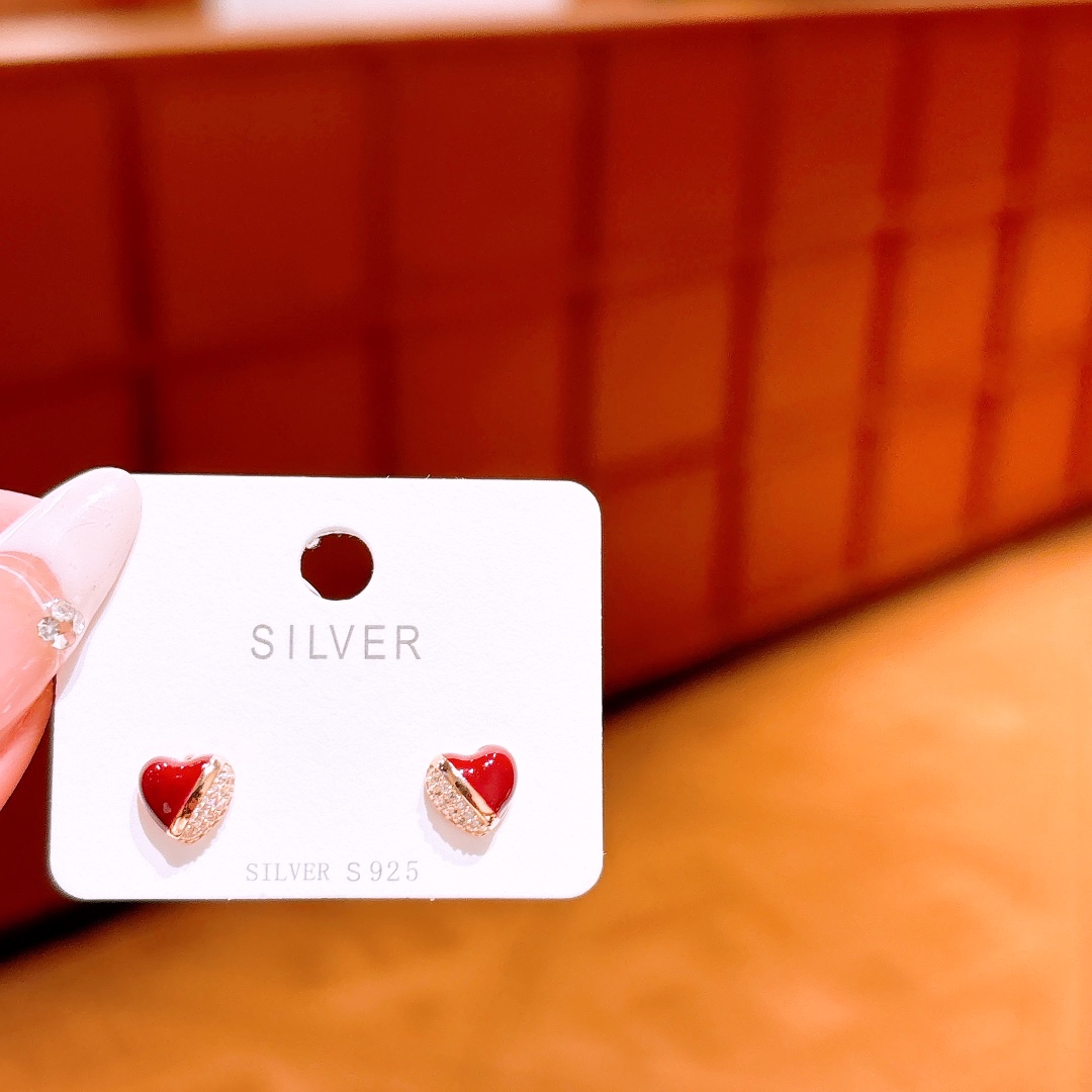 Hypoallergenic Silver Earrings Ins Style Date Night Silver