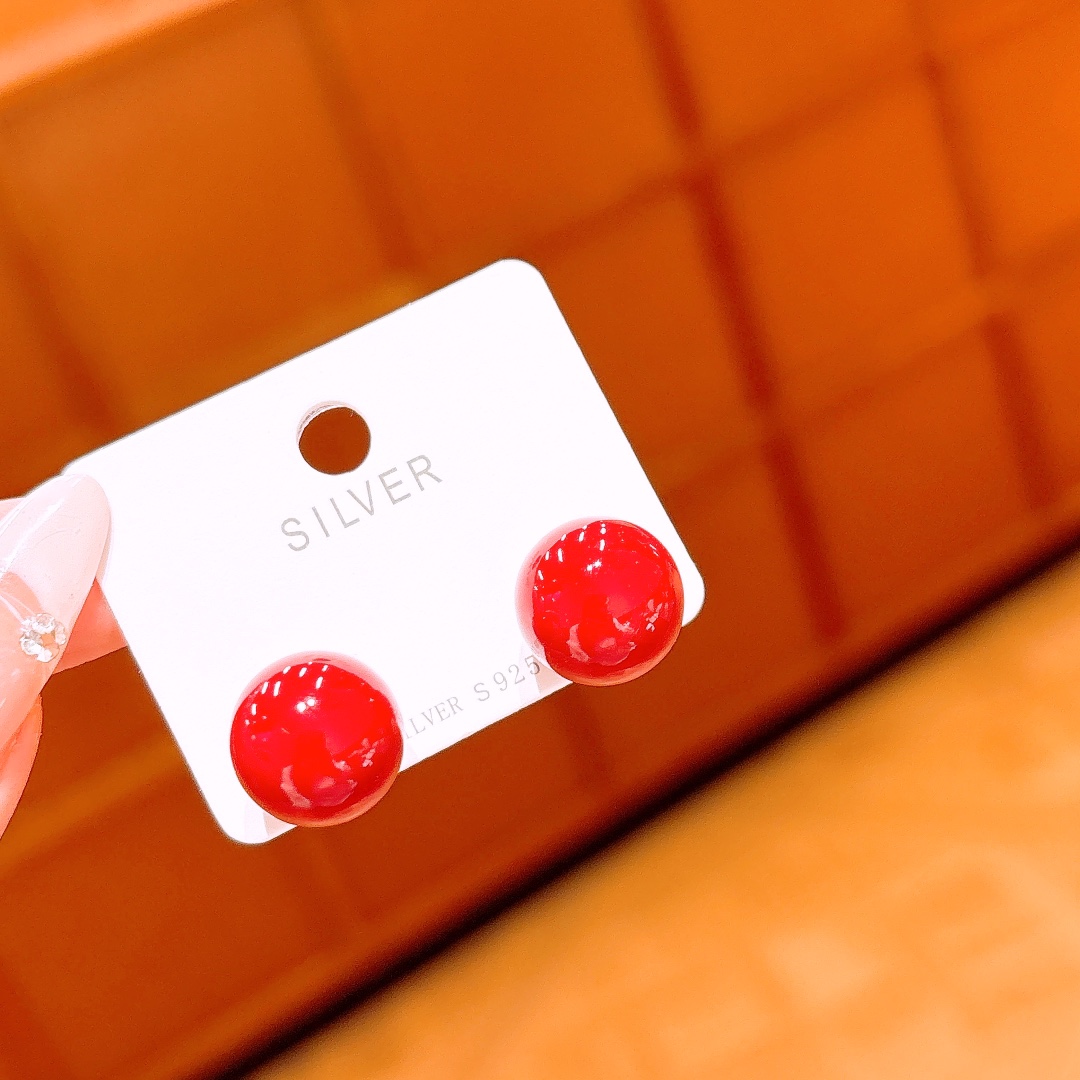 S925 Sterling Silver Earrings Cute Housewarming Gold