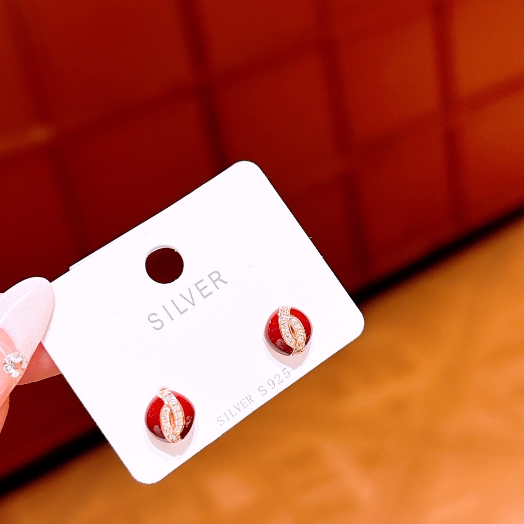 Fine Silver Earrings French Wedding Gold