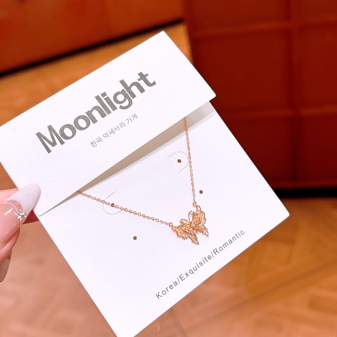 甘い低アレルギー銀ネックレスゴールド 年次パーティー