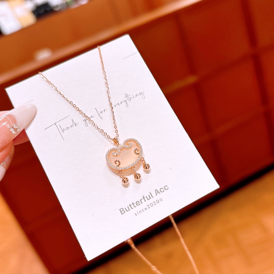 Feinsilber Kette Künstlerisch Weihnachten Silber