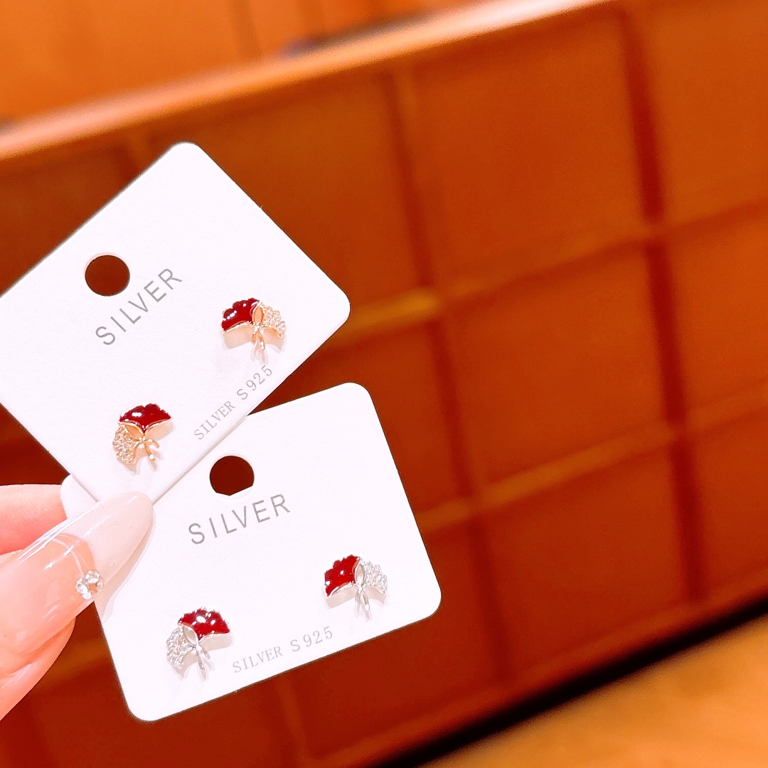 High Polish Silver Earrings Romantic Self-love Gold